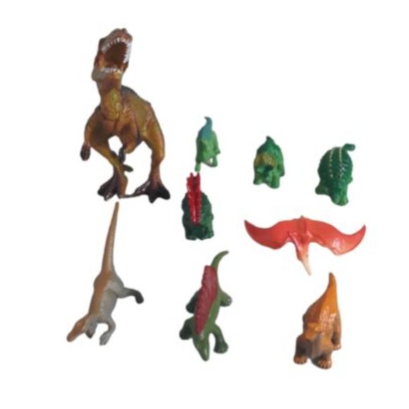 Dinosaur Figures Toy Plastic Lot Of 9 Please Look At Pictures - Picture 4 of 11